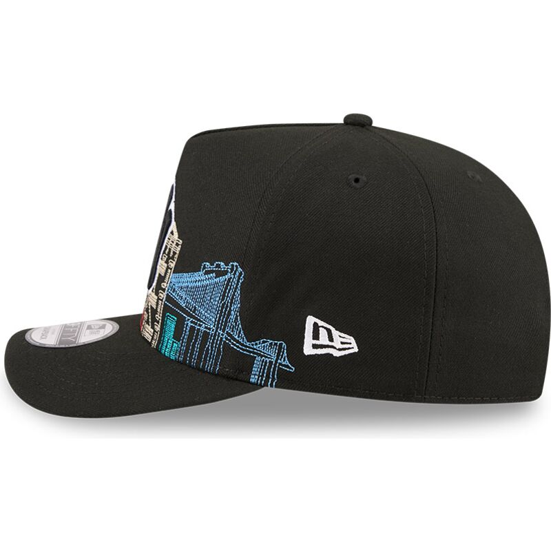 czapki-zakrzywiona-czarny-snapback-9fifty-a-frame-precurved-skyline-new-york-yankees-mlb-new-era