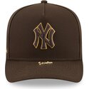 czapki-zakrzywiona-brazowy-snapback-9fifty-a-frame-precurved-visor-pin-new-york-yankees-mlb-new-era