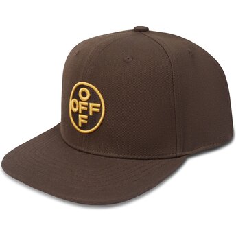 Czapki płaska brązowy snapback Off Embroidered Twill L/AB c/o Off-White™