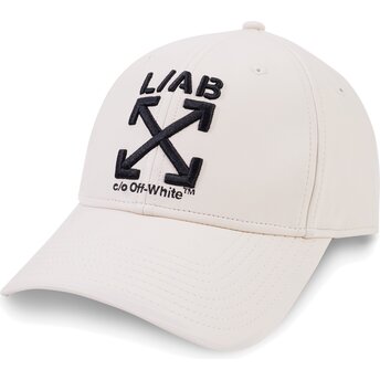 Czapki zakrzywiona beżowy taśma regulowana Clamp Arrows PU Leather L/AB c/o Off-White™