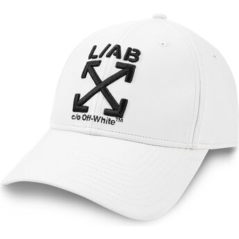 Czapki zakrzywiona biały taśma regulowana Clamp Arrows PU Leather L/AB c/o Off-White™