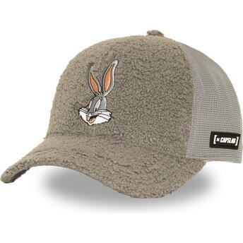 Czapki zakrzywiona szary snapback LOO14 BUN Królik Bugs Looney Tunes Capslab