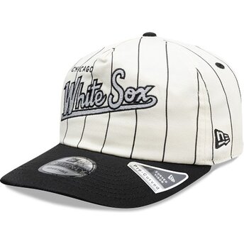 Czapki zakrzywiona czarny snapback 19TWENTY Pinstripe Chicago White Sox MLB New Era