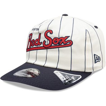 Czapki zakrzywiona granatowy snapback 19TWENTY Pinstripe Boston Red Sox MLB New Era