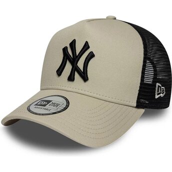 Czapki zakrzywiona beżowy snapback A Frame League Essential New York Yankees MLB New Era