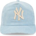 czapki-zakrzywiona-niebieski-tasma-regulowana-19twenty-precurved-corduroy-pastel-new-york-yankees-mlb-new-era