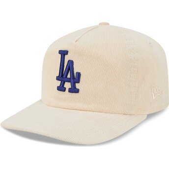 Czapki zakrzywiona beżowy taśma regulowana 19TWENTY Precurved Corduroy Pastel Los Angeles Dodgers MLB New Era