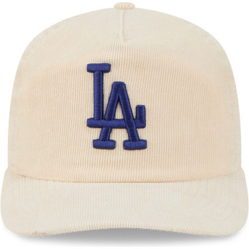 czapki-zakrzywiona-bezowy-tasma-regulowana-19twenty-precurved-corduroy-pastel-los-angeles-dodgers-mlb-new-era