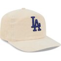 czapki-zakrzywiona-bezowy-tasma-regulowana-19twenty-precurved-corduroy-pastel-los-angeles-dodgers-mlb-new-era