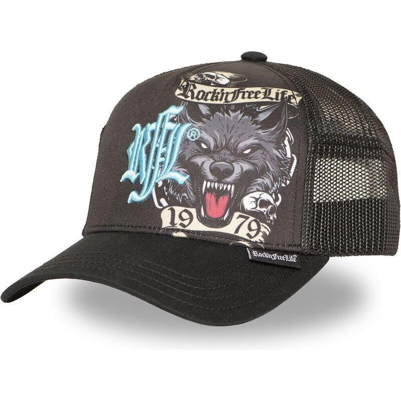 czapki-zakrzywiona-czarny-snapback-n266-chained-wolf-rocknfreelife