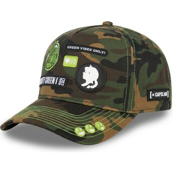 Czapki zakrzywiona kamuflaż snapback SHR2 KAM Shrek Capslab