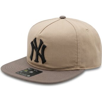 Czapki płaska beżowy taśma regulowana Pro Unstructured 5 Panel New York Yankees MLB Nike