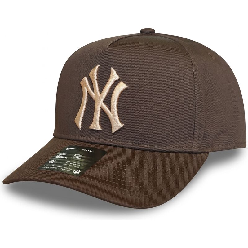 czapki-zakrzywiona-brazowy-snapback-rise-structured-a-frame26-new-york-yankees-mlb-nike