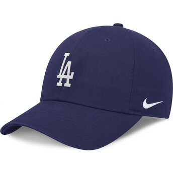 Czapki zakrzywiona niebieski taśma regulowana Club Unstructured Organic Cotton Los Angeles Dodgers MLB Nike
