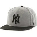 czapki-plana-szary-snapback-new-york-yankees-mlb-47-brand