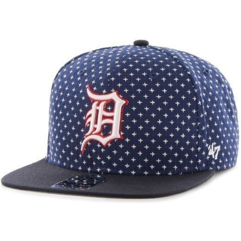 plaska-czapka-ciemnoniebieska-snapback-z-wydrukowany-mlb-detroit-tigers-47-brand