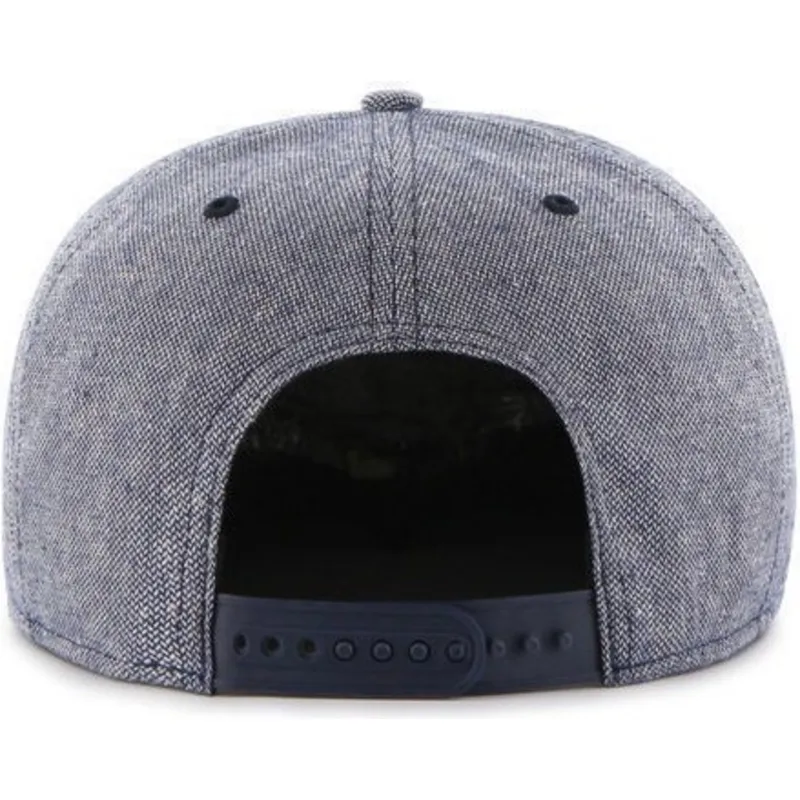 czapki-plana-granatowy-snapback-tejido-vaquero-boston-red-sox-mlb-47-brand