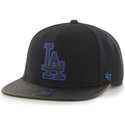 plaska-czapka-czarna-snapback-gladki-mlb-los-angeles-dodgers-47-brand