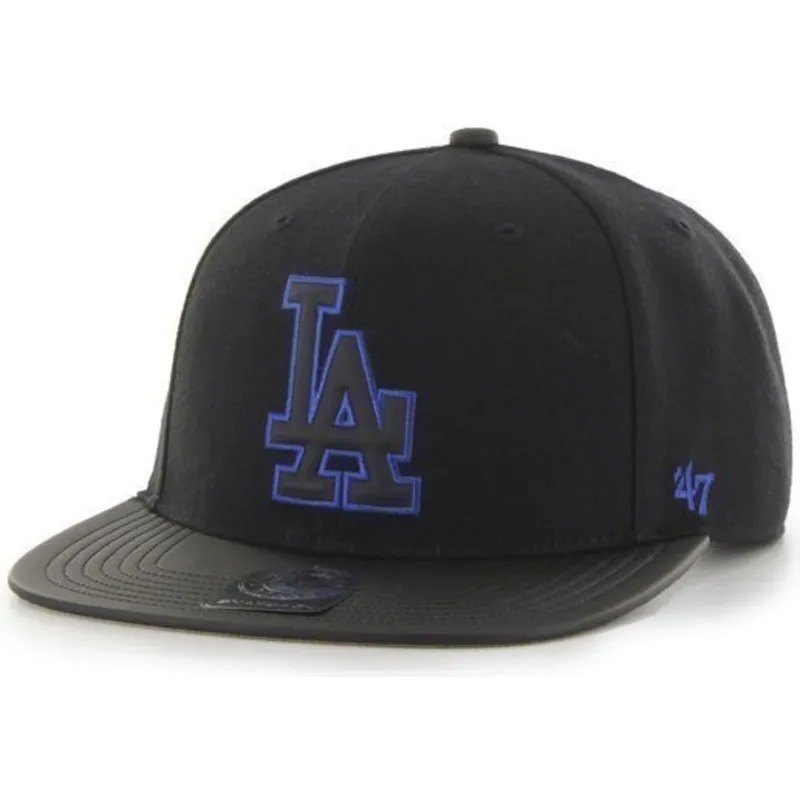 czapki-plana-czarny-snapback-lisa-los-angeles-dodgers-mlb-47-brand