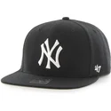 czarna-plaska-czapka-snapback-gladka-mlb-new-york-yankees-od-47-brand