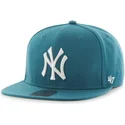 czapki-plana-zielony-snapback-lisa-new-york-yankees-mlb-47-brand