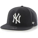 czapki-plana-granatowy-snapback-liso-new-york-yankees-mlb-47-brand
