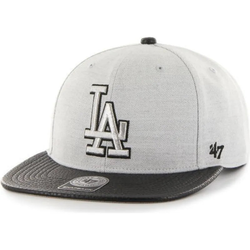 czapki-plana-szary-snapback-lisa-lateral-los-angeles-dodgers-mlb-47-brand