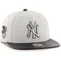 czapki-plana-szary-snapback-lisa-lateral-new-york-yankees-mlb-47-brand