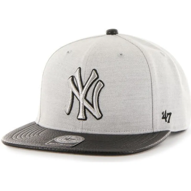 czapki-plana-szary-snapback-lisa-lateral-new-york-yankees-mlb-47-brand czapki-plana-szary-snapback-lisa-lateral-new-york-yankees-mlb-47-brand