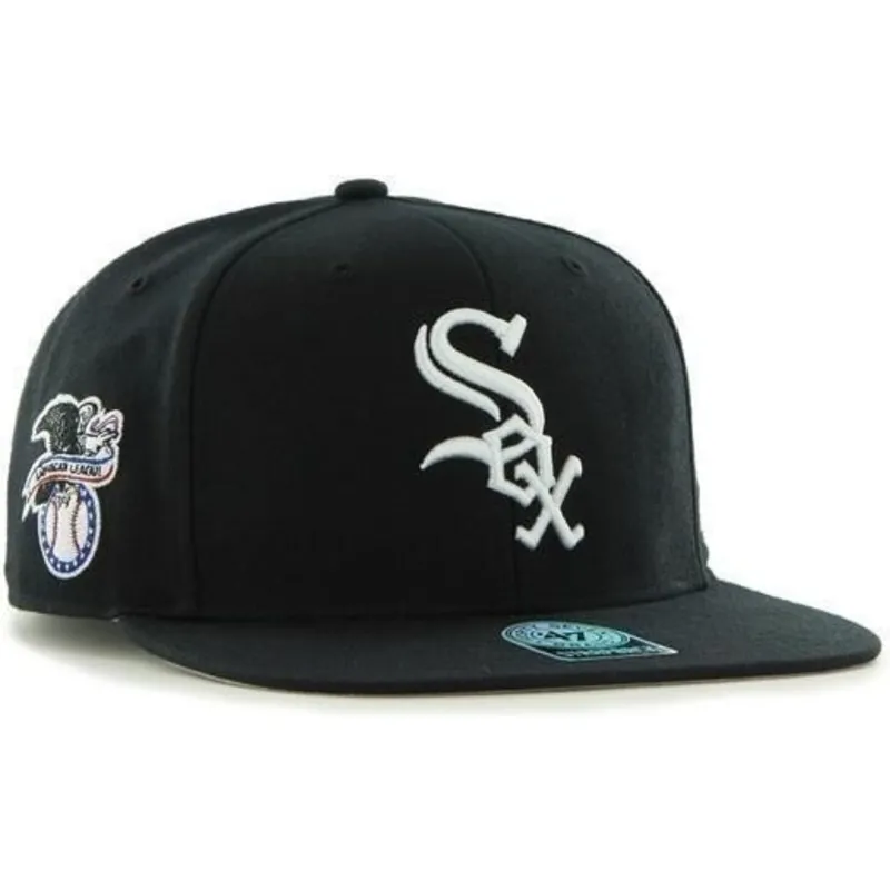 czapki-plana-czarny-snapback-lisa-lateral-chicago-white-sox-mlb-47-brand