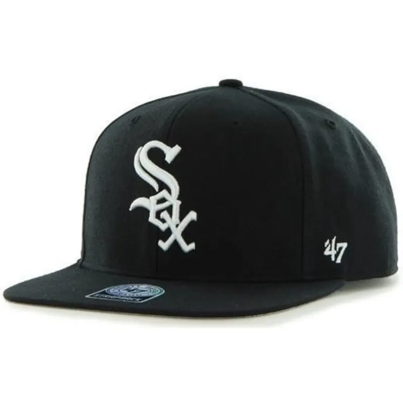 czapki-plana-czarny-snapback-lisa-lateral-chicago-white-sox-mlb-47-brand