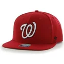plaska-czapka-czerwona-snapback-gladki-z-logo-boczny-mlb-washington-nationals-47-brand