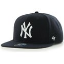 plaska-czapka-ciemnoniebieska-snapback-gladki-z-logo-boczny-mlb-new-york-yankees-47-brand