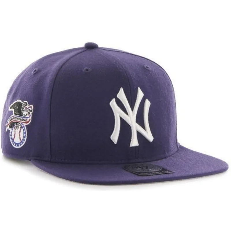 czapki-plana-fioletowy-snapback-lisa-lateral-new-york-yankees-mlb-47-brand czapki-plana-fioletowy-snapback-lisa-lateral-new-york-yankees-mlb-47-brand