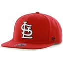 plaska-czapka-czerwona-snapback-gladki-z-logo-boczny-mlb-saint-louis-cardinals-47-brand