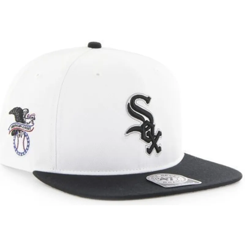 czapki-plana-bialy-snapback-lisa-lateral-chicago-white-sox-mlb-47-brand czapki-plana-bialy-snapback-lisa-lateral-chicago-white-sox-mlb-47-brand