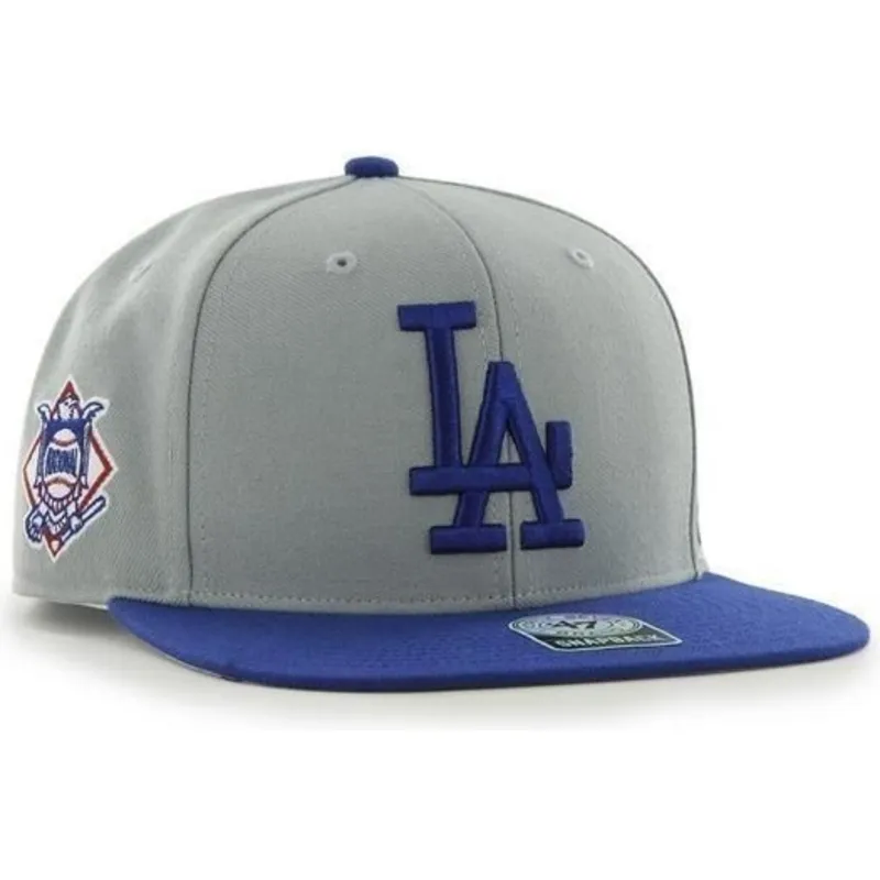 czapki-plana-szary-snapback-lisa-lateral-los-angeles-dodgers-mlb-47-brand