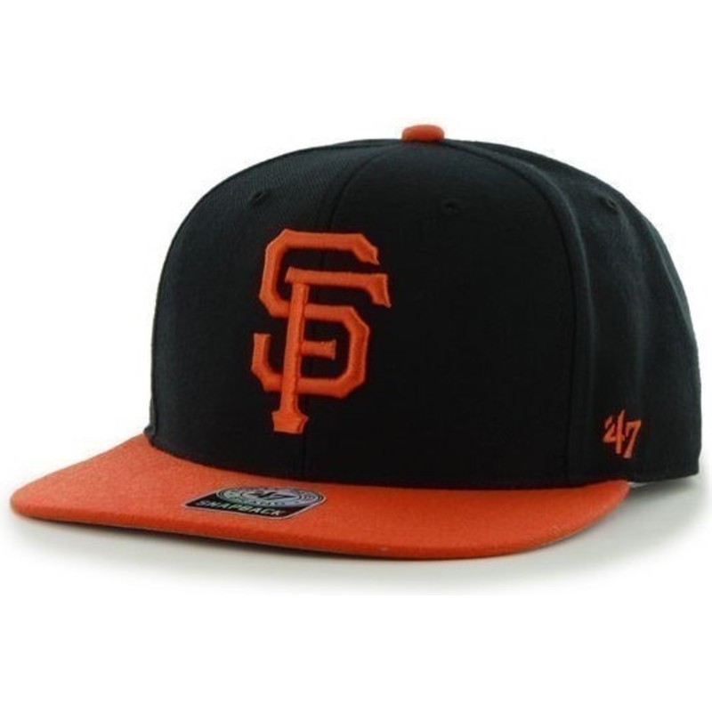 plaska-czapka-czarna-snapback-gladki-z-logo-boczny-mlb-san-francisco-giants-47-brand