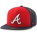czapki-plana-granatowy-snapback-liso-lateral-atlanta-braves-mlb-47-brand