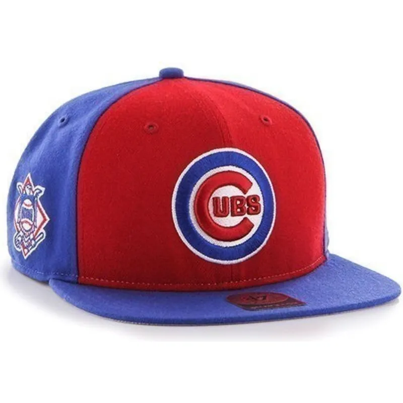 czapki-plana-niebieski-snapback-lisa-lateral-chicago-cubs-mlb-47-brand czapki-plana-niebieski-snapback-lisa-lateral-chicago-cubs-mlb-47-brand