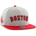 czapki-plana-szary-snapback-lateral-boston-red-sox-mlb-47-brand