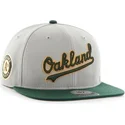 czapki-plana-szary-snapback-lateral-oakland-athletics-mlb-47-brand