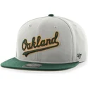 czapki-plana-szary-snapback-lateral-oakland-athletics-mlb-47-brand