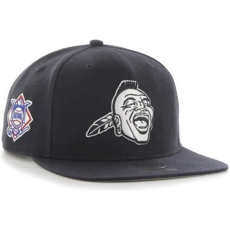czapki-plana-granatowy-snapback-lateral-atlanta-braves-mlb-47-brand