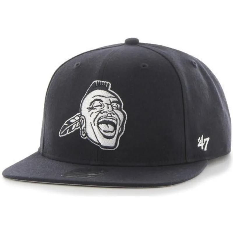 czapki-plana-granatowy-snapback-lateral-atlanta-braves-mlb-47-brand