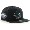 czapki-plana-czarny-snapback-san-jose-sharks-nhl-47-brand