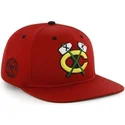 czerwona-plaska-czapka-snapback-nhl-chicago-blackhawks-od-47-brand