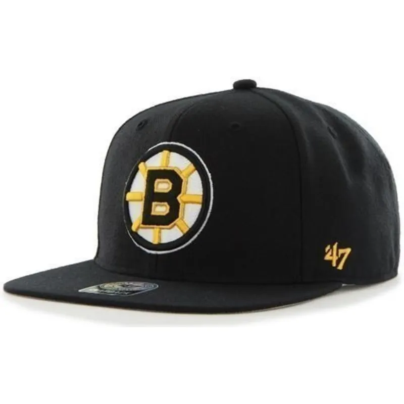czapki-plana-czarny-snapback-lisa-boston-bruins-nhl-47-brand