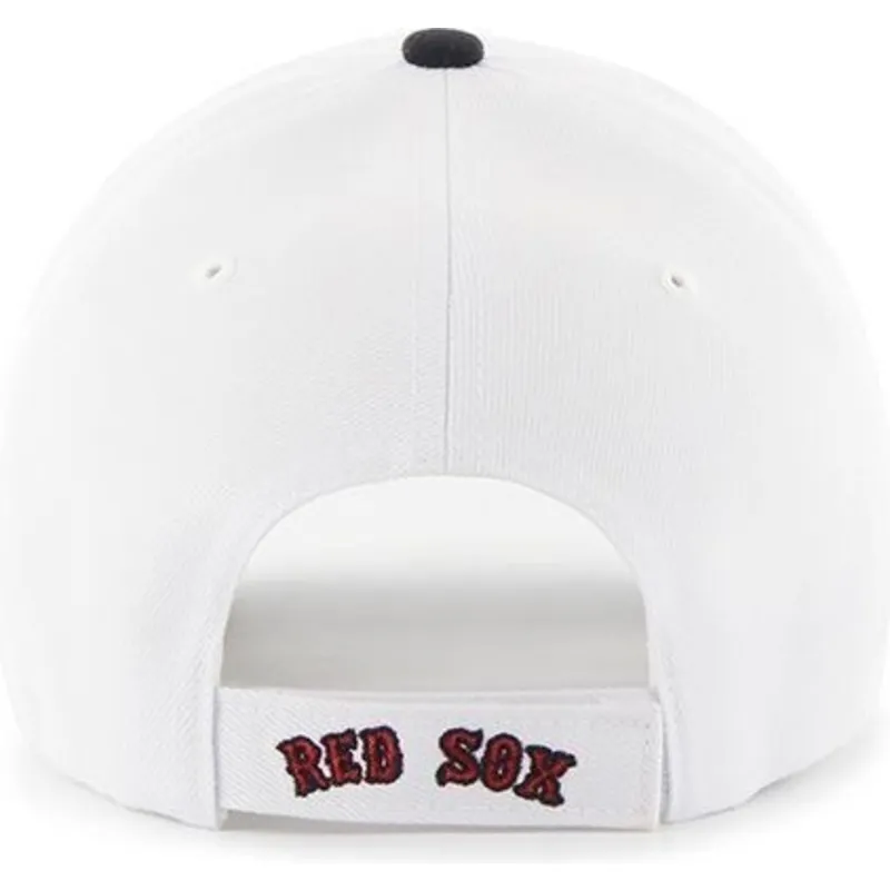czapki-curva-bialy-tasma-regulowana-boston-red-sox-mlb-47-brand