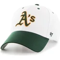 czapki-curva-bialy-tasma-regulowana-oakland-athletics-mlb-47-brand